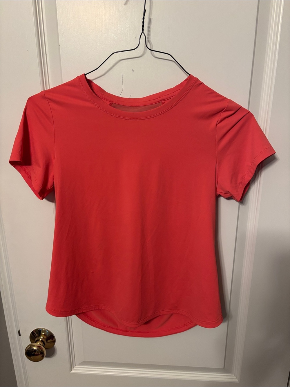 all in motion Women's Short Sleeve Crew Tee in Coral